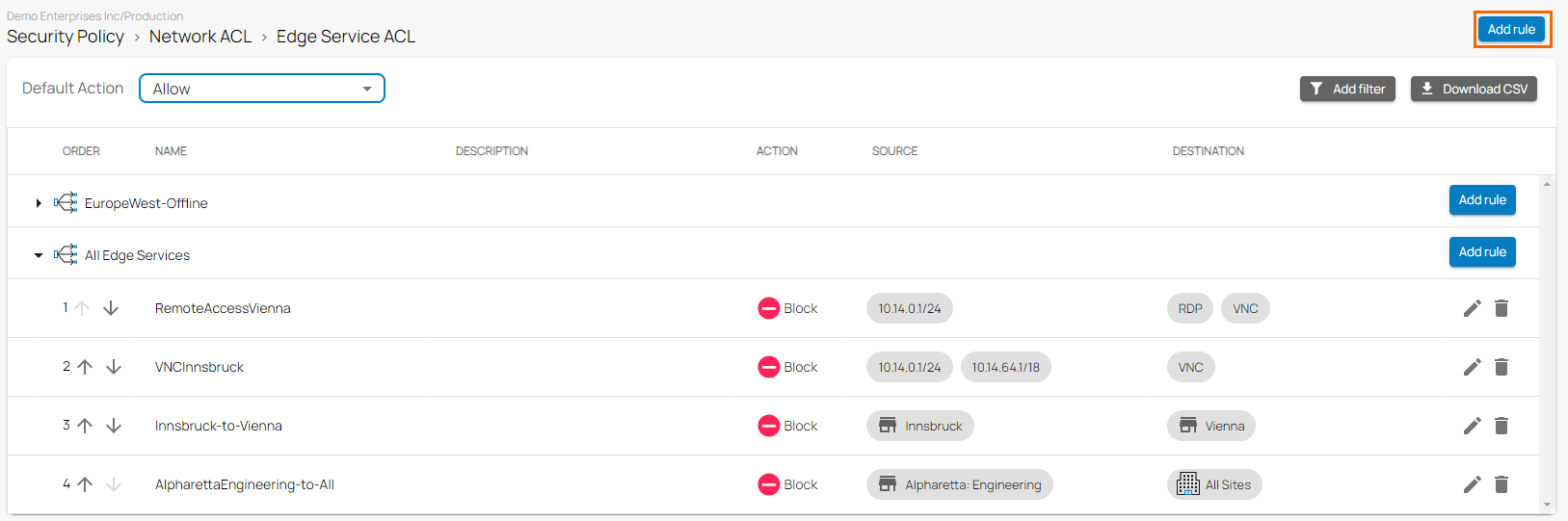 How to Create an Edge Service ACL Barracuda Campus