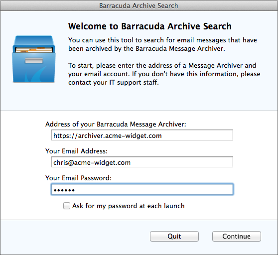 email archive for mac