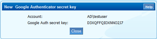 authenticator key totp