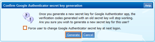 what does key mean in google authenticator