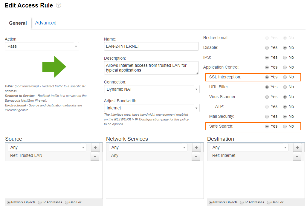 How to Enforce SafeSearch in the Firewall | Barracuda Campus