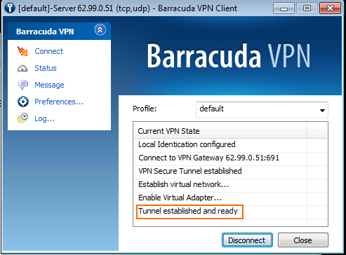 configure the barracuda vpn client for mac os x
