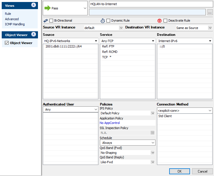 ipv6 compressing rules