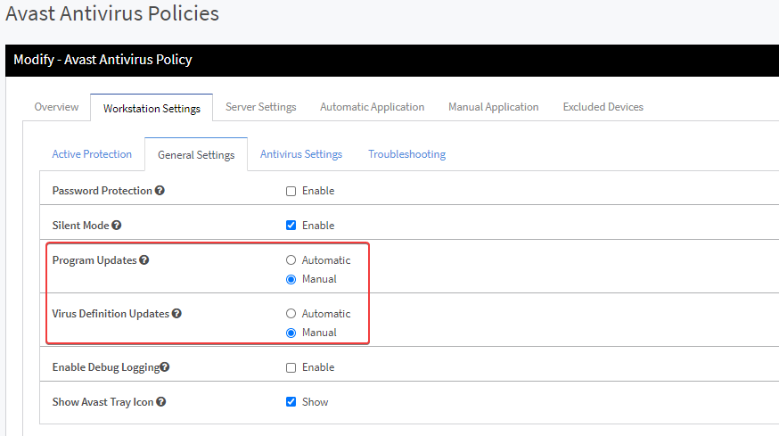 import avast firewall settings