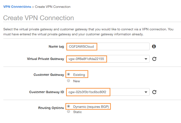 How To Configure An IKEv1 IPsec VPN To An AWS VPN Gateway With BGP ...